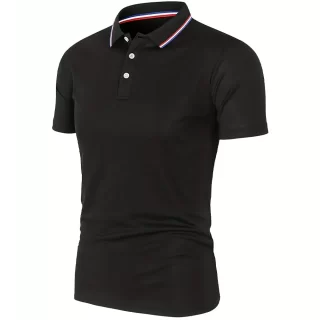 2025 Hot Sale Men's Summer Casual Breathable Comfortable Polo Shirt Men's Solid Color High Quality Short Sleeve T-Shirt 3