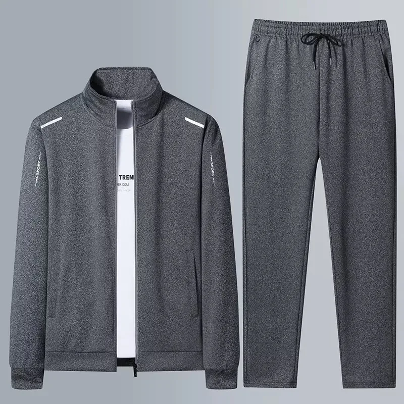 Men Casual Loose Comfortable Plus Size High Quality Tracksuit 2