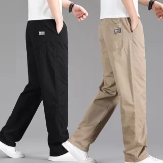 Men's Cargo Pants Multi Pockets Popular Loose Straight Leg