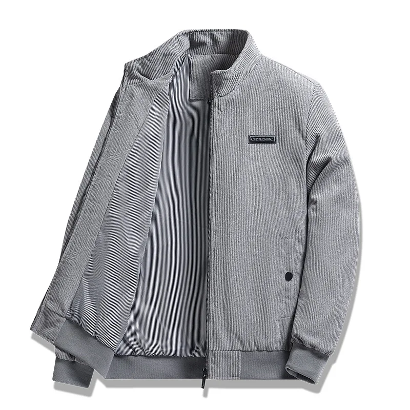 Men\'s Autumn Jacket Casual Corduroy Cotton-Padded Jacket 2