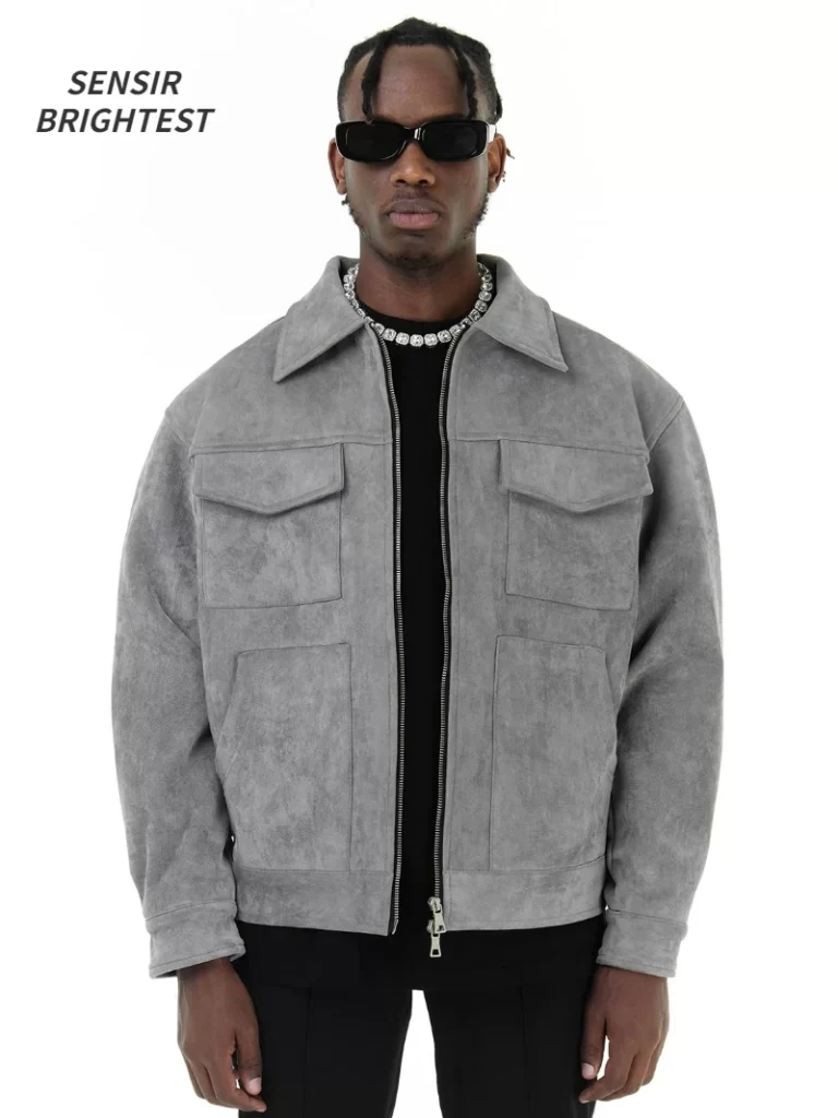 Autumn High Street Suede Thick Jackets For Men. 2