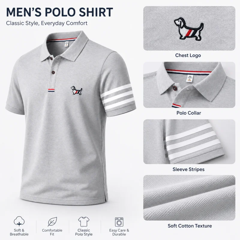 High Quality Short Sleeves Polo Shirt For Men\'s 2