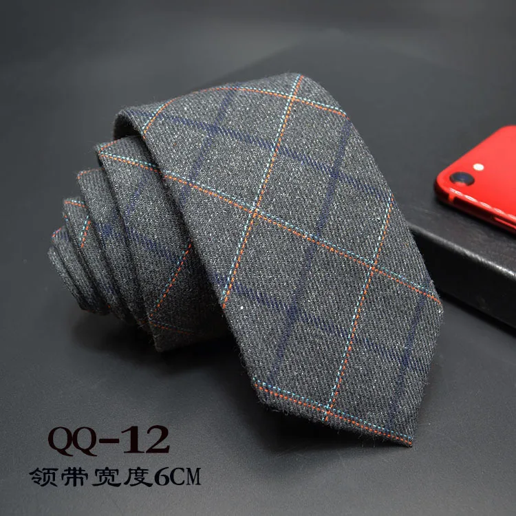 Classic Cotton Handmade Skinny Neck Ties for Men 2