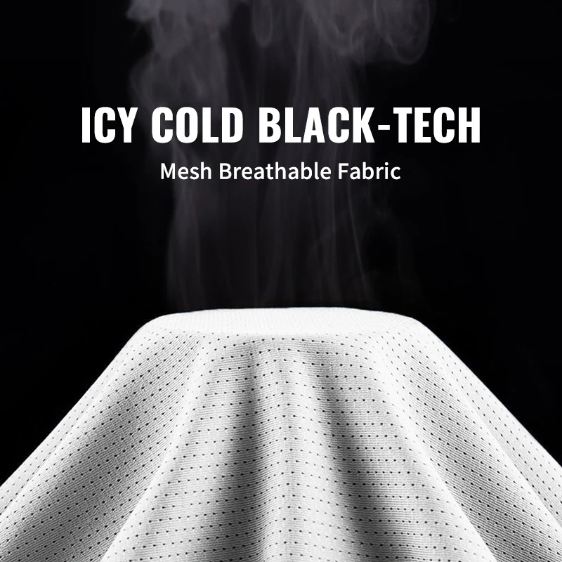 Ice Silk Running Shirts. Men Loose Printing Short Sleeve Quick Dry Shirt 2