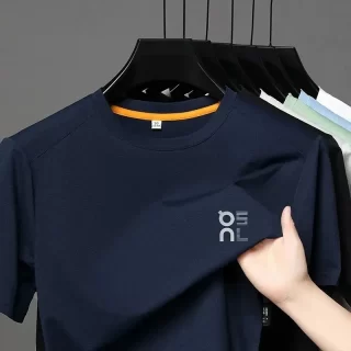 High‑End Printed Round Neck T‑Shirt