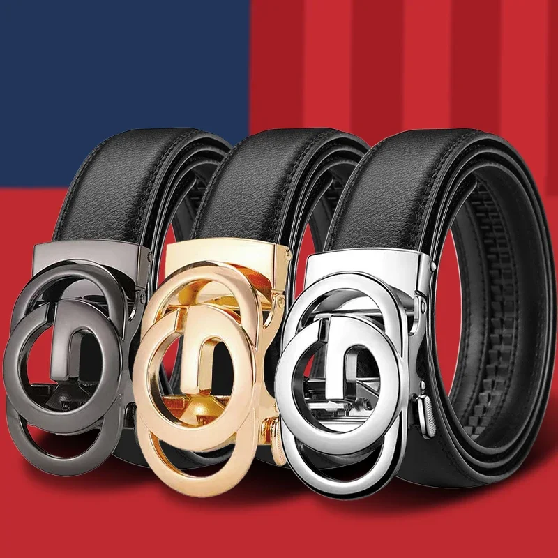 GG Luxury Designer Belt With High Quality Alloy Automatic Buckle 2