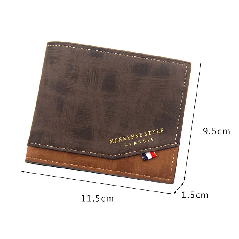 Small Male Wallet With Quality Card Holder & Frosted Leather 2