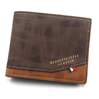 Small Male Wallet With Quality Card Holder & Frosted Leather