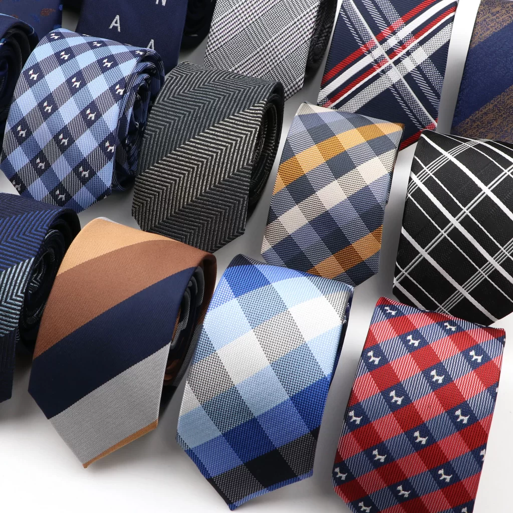 Narrow Polyester Necktie For Men 2