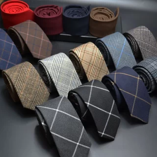 Classic Cotton Handmade Skinny Neck Ties for Men